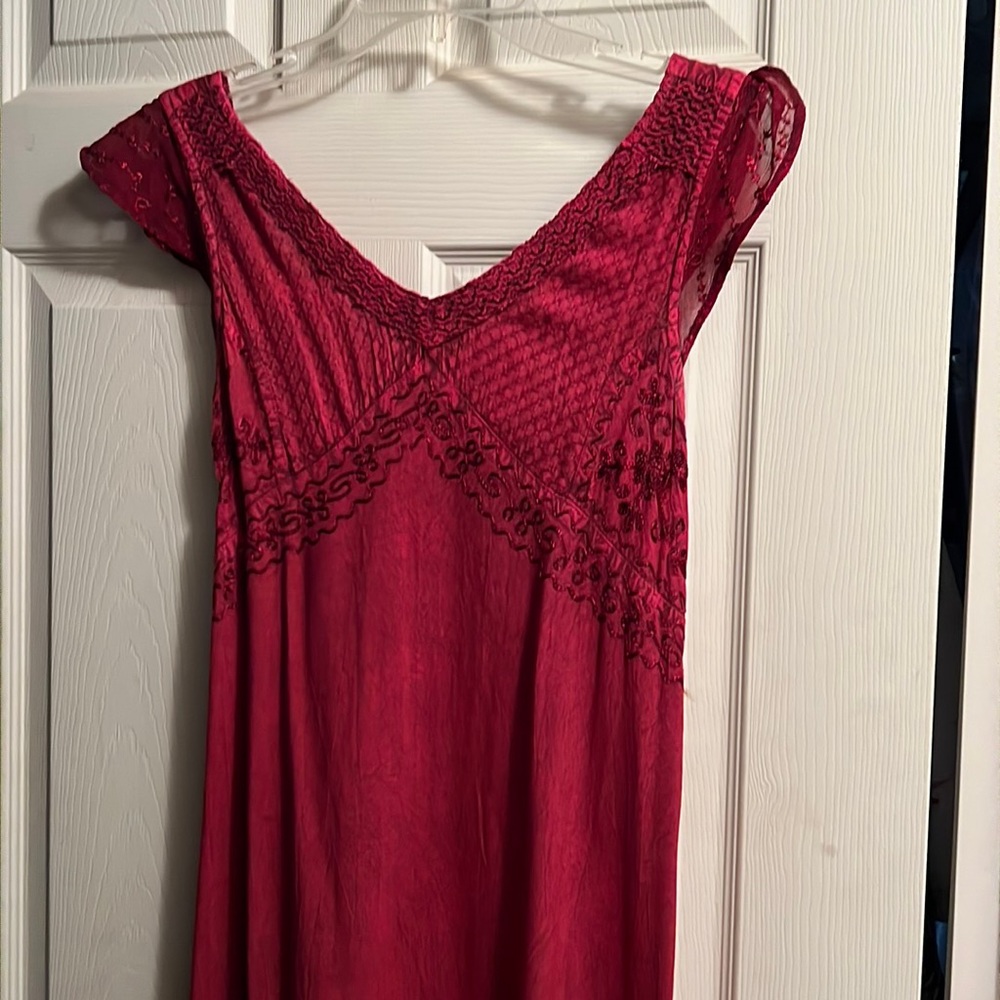 The pyramid collection red dress